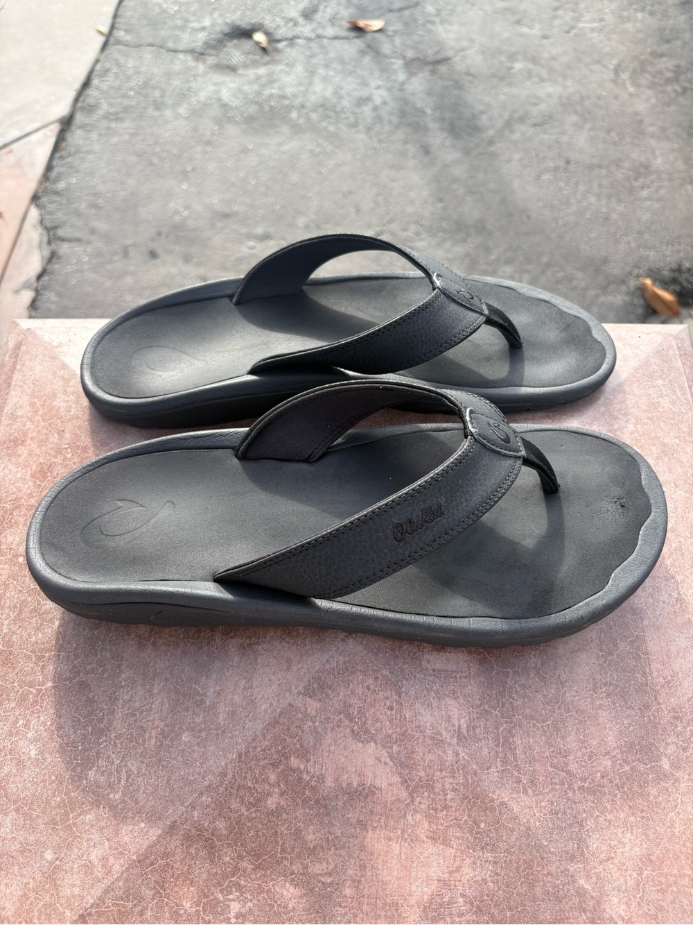 Olukai Ohana Men’s Black Flip Flop Sandals